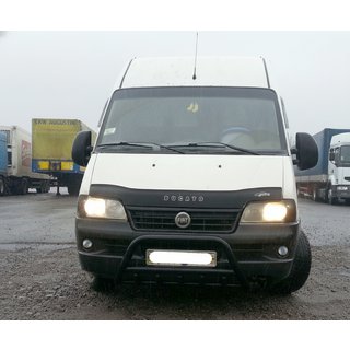 Sprednji zaščitni lok WT003 Black (nerjaveče jeklo) Fiat Ducato 1995–2006 fotografija 1