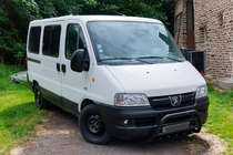 Peugeot Boxer 1994–2006 Sprednji zaščitni lok WT003 Black (nerjaveče jeklo) fotografija 1