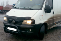 Peugeot Boxer 1994–2006 Sprednji zaščitni lok WT003 Black (nerjaveče jeklo) fotografija 3