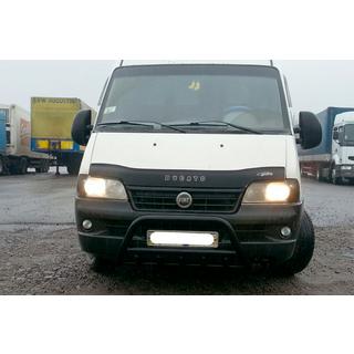 Sprednji zaščitni lok WT003 Black (nerjaveče jeklo) Peugeot Boxer 1994–2006 fotografija 2