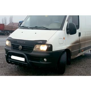 Sprednji zaščitni lok WT003 Black (nerjaveče jeklo) Peugeot Boxer 1994–2006 fotografija 3