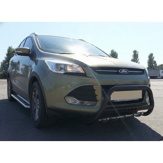 Kenguru zaščitni lok WT004 Black (nerjavno jeklo) Ford Kuga/Escape 2013–2019 fotografija 1