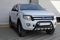 Ford Ranger 2011–2022 Sprednji zaščitni lok WT003 Black (nerjavno jeklo) fotografija 3