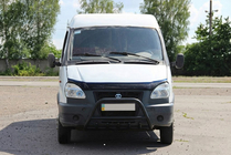 Газель, соболь 1998– Sprednji zaščitni lok WT003 Black (nerjaveče jeklo) fotografija 7