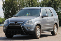 Honda CRV 2001–2006 Sprednji zaščitni lok WT003 Black (nerjaveče jeklo) fotografija 1