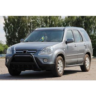 Sprednji zaščitni lok WT003 Black (nerjaveče jeklo) Honda CRV 2001–2006 fotografija 1