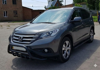 Honda CRV 2012–2016 Sprednji zaščitni lok WT003 Black (nerjavno jeklo) fotografija 4