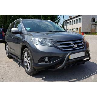 Sprednji zaščitni lok WT003 Black (nerjavno jeklo) Honda CRV 2012–2016 fotografija 3