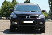 Mazda CX-7 2006–2012 Sprednji zaščitni lok WT003 Black (nerjavno jeklo) fotografija 3