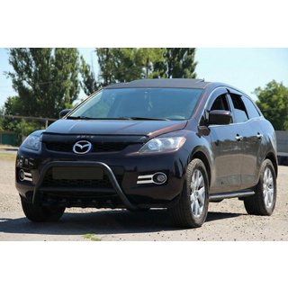 Sprednji zaščitni lok WT003 Black (nerjavno jeklo) Mazda CX-7 2006–2012 fotografija 1