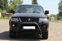 Mitsubishi Pajero Sport 1996–2007 Bullbar WT003 Black (nerjavno jeklo) fotografija 4