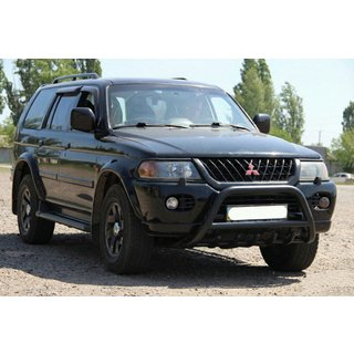 Bullbar WT003 Black (nerjavno jeklo) Mitsubishi Pajero Sport 1996–2007 fotografija 1