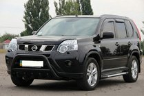 Nissan X-trail T31 2007–2014 Sprednji zaščitni lok WT003 Black (nerjaveče jeklo) fotografija 4
