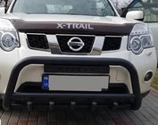Nissan X-trail T31 2007–2014 Sprednji zaščitni lok WT003 Black (nerjaveče jeklo) fotografija 8