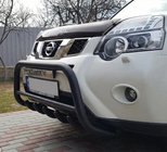 Nissan X-trail T31 2007–2014 Sprednji zaščitni lok WT003 Black (nerjaveče jeklo) fotografija 9