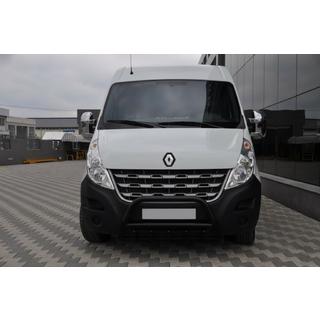 Sprednji zaščitni lok WT003 Black (nerjaveče jeklo) Opel Movano 2010–2021 fotografija 1
