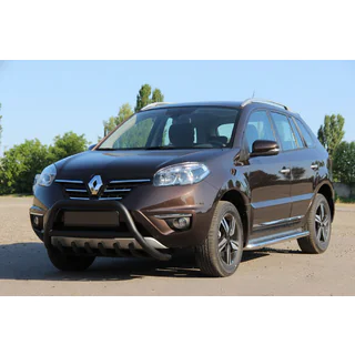 Sprednji zaščitni lok WT003 Black (nerjaveče jeklo) Renault Koleos 2008–2016 fotografija 1