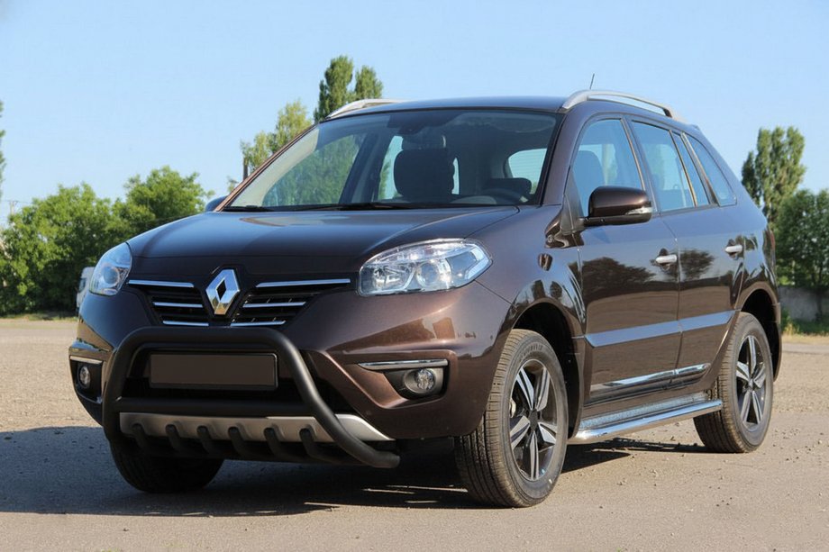 Renault Koleos 2008–2016 Sprednji zaščitni lok WT003 Black (nerjaveče jeklo) Fotografija 1