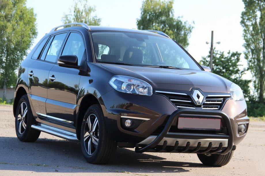 Renault Koleos 2008–2016 Sprednji zaščitni lok WT003 Black (nerjaveče jeklo) Fotografija 5
