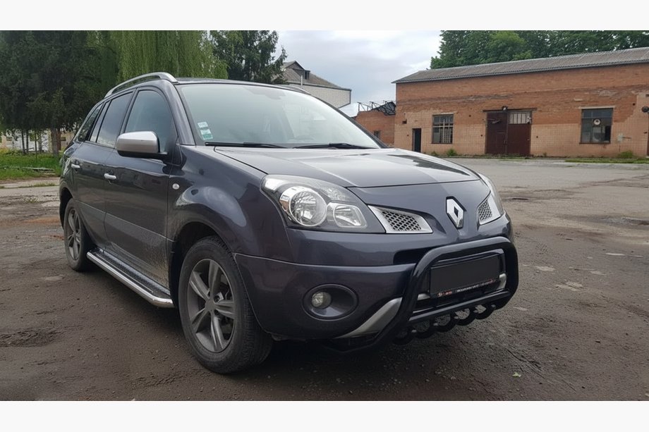 Renault Koleos 2008–2016 Sprednji zaščitni lok WT003 Black (nerjaveče jeklo) Fotografija 6