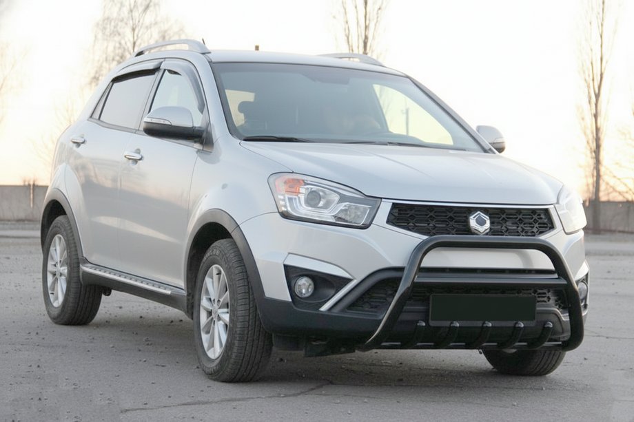 SsangYong Korando 2010–2019 Sprednji zaščitni lok WT003 Black (nerjaveče jeklo) Image