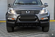 SsangYong Rexton I 2001–2017 Bullbar WT003 Black (nerjavno jeklo) fotografija 1