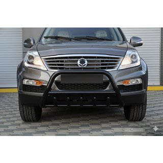 Bullbar WT003 Black (nerjavno jeklo) SsangYong Rexton I 2001–2017 fotografija 1