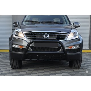 Bullbar WT003 Black (nerjavno jeklo) SsangYong Rexton I 2001–2017 fotografija 4