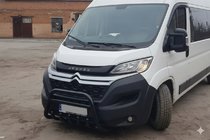 Peugeot Boxer 2006–2025 Sprednji zaščitni lok WT003 Black (nerjaveče jeklo) fotografija 5