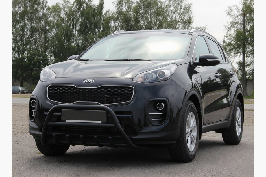 Kia Sportage 2015–2021 Bullbar WT003 Black (nerjavno jeklo) Image