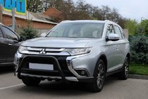 Mitsubishi Outlander 2012–2021 Sprednji zaščitni lok WT003 Black (nerjaveče jeklo) fotografija 3