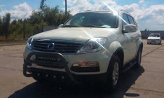 SsangYong Rexton I 2001–2017 Sprednji zaščitni lok WT004 Black (nerjavno jeklo) fotografija 2