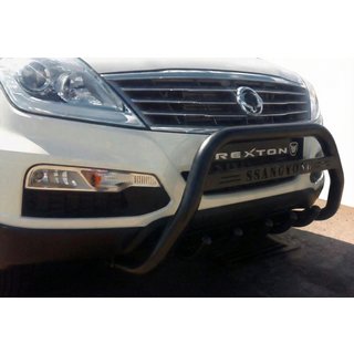Sprednji zaščitni lok WT004 Black (nerjavno jeklo) SsangYong Rexton I 2001–2017 fotografija 1