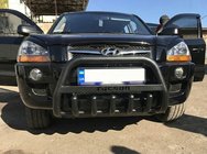 Hyundai Tucson JM 2004– Kenguru zaščitni lok WT004 Black (nerjavno jeklo) fotografija 2