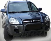 Hyundai Tucson JM 2004– Kenguru zaščitni lok WT004 Black (nerjavno jeklo) fotografija 3