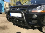 Hyundai Tucson JM 2004– Kenguru zaščitni lok WT004 Black (nerjavno jeklo) fotografija 1