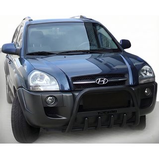 Kenguru zaščitni lok WT004 Black (nerjavno jeklo) Hyundai Tucson JM 2004– fotografija 3