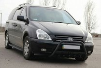 Kia Carnival 2002–2013 Sprednji zaščitni lok WT004 Black (nerjavno jeklo) fotografija 2