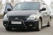 Kia Carnival 2002–2013 Sprednji zaščitni lok WT004 Black (nerjavno jeklo) fotografija 3