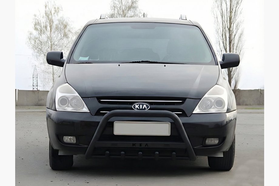 Kia Carnival 2002–2013 Sprednji zaščitni lok WT004 Black (nerjavno jeklo) Image
