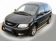 Chrysler Voyager 2001–2007 Sprednji zaščitni lok WT003 Black (nerjaveče jeklo) fotografija 1