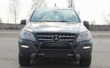 Mercedes ML W164 2005–2011 Sprednji zaščitni lok WT003 Black (nerjaveče jeklo) fotografija 1