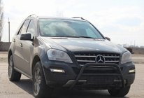 Mercedes ML W164 2005–2011 Sprednji zaščitni lok WT003 Black (nerjaveče jeklo) fotografija 3
