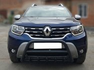 Renault Duster 2018–2024 Kenguru zaščitni lok brez napisa WT003 Black (nerjaveče jeklo) fotografija 3