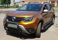 Renault Duster 2018–2024 Kenguru zaščitni lok brez napisa WT003 Black (nerjaveče jeklo) fotografija 4