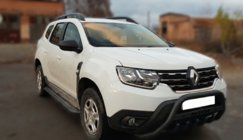 Renault Duster 2018–2024 Sprednji zaščitni lok z napisom WT004 Black (nerjavno jeklo) fotografija 4