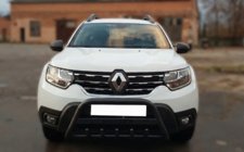 Renault Duster 2018–2024 Sprednji zaščitni lok z napisom WT004 Black (nerjavno jeklo) fotografija 3