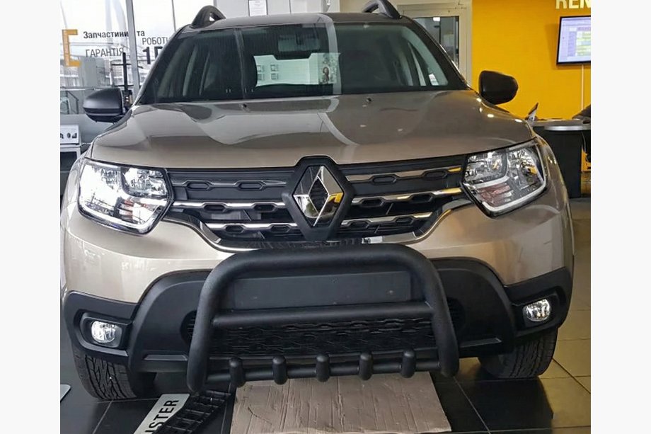 Dacia Duster 2018–2024 Kenguru zaščitni lok brez napisa WT003 Black (nerjaveče jeklo) Fotografija 7