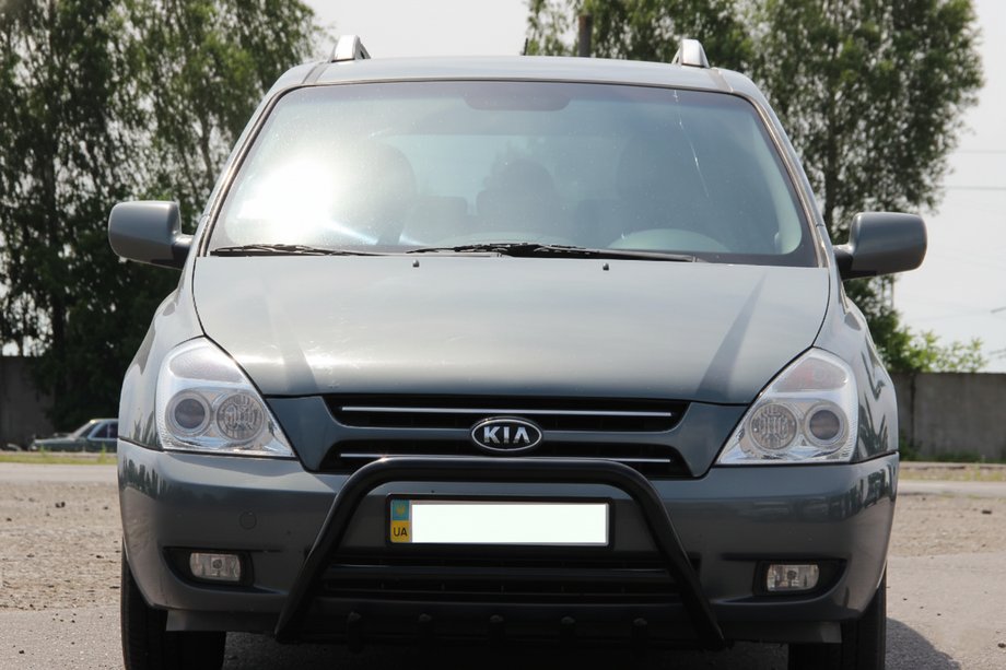 Kia Carnival 2002–2013 Bullbar WT003 Black (nerjavno jeklo) Image