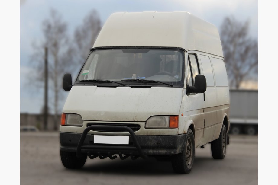 Ford Transit 1991–2000 Bullbar WT003 Black (nerjavno jeklo) Image
